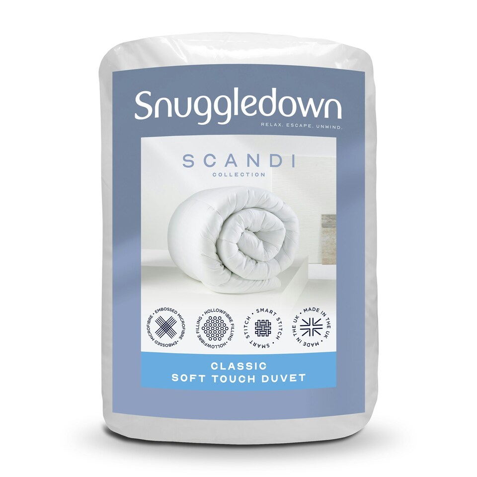 image 1 of Snuggledown Scandinavian Duck Feather And Down Duvet, 10.5 Tog, Single