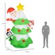 image 7 of Outsunny 8ft Christmas Blow Up Christmas Tree with Santa Claus for Outdoor