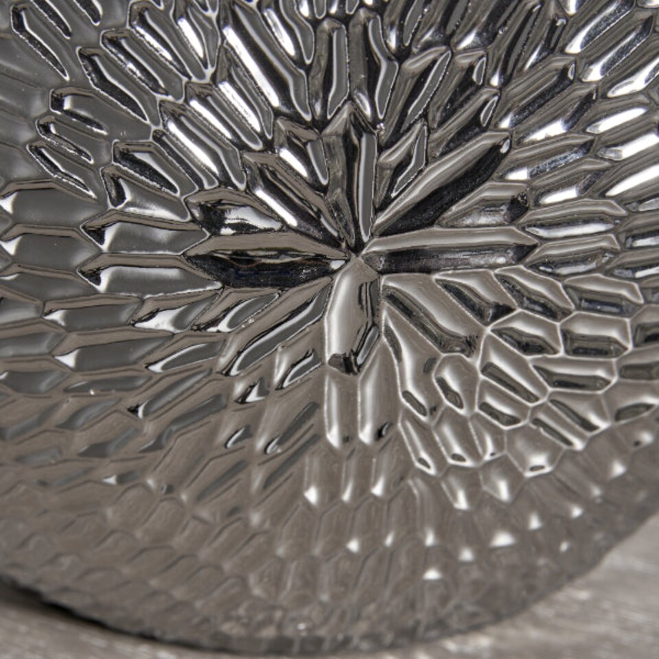 image 1 of Caitlin Small Silver Ceramic Table Lamp