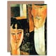 image 1 of Modigliani Groom Detail Art Blank Just to Say Card