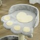 image 8 of PawHut 44cm Cat Tree Tower with Scratch Post, Platforms, Ball, Light Grey