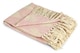 image 1 of Love Collection Recycled Cotton Throw in Pink | Pink | Pink