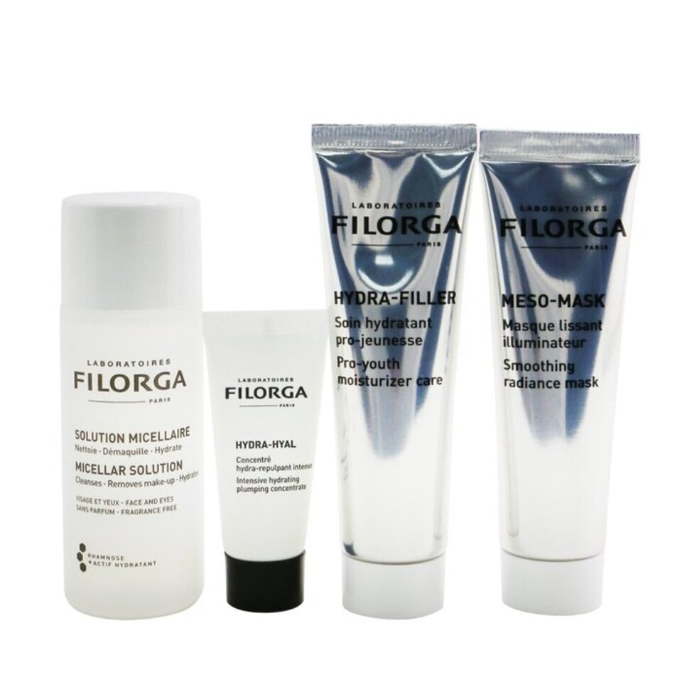 image 1 of Intense Hydration Set: Micellar Solution 50 ml+Hydra-Hyal 7 ml+Hydra-Filler 30 ml+Meso Mask 30 ml+Bag - 4Pcs+1Bag