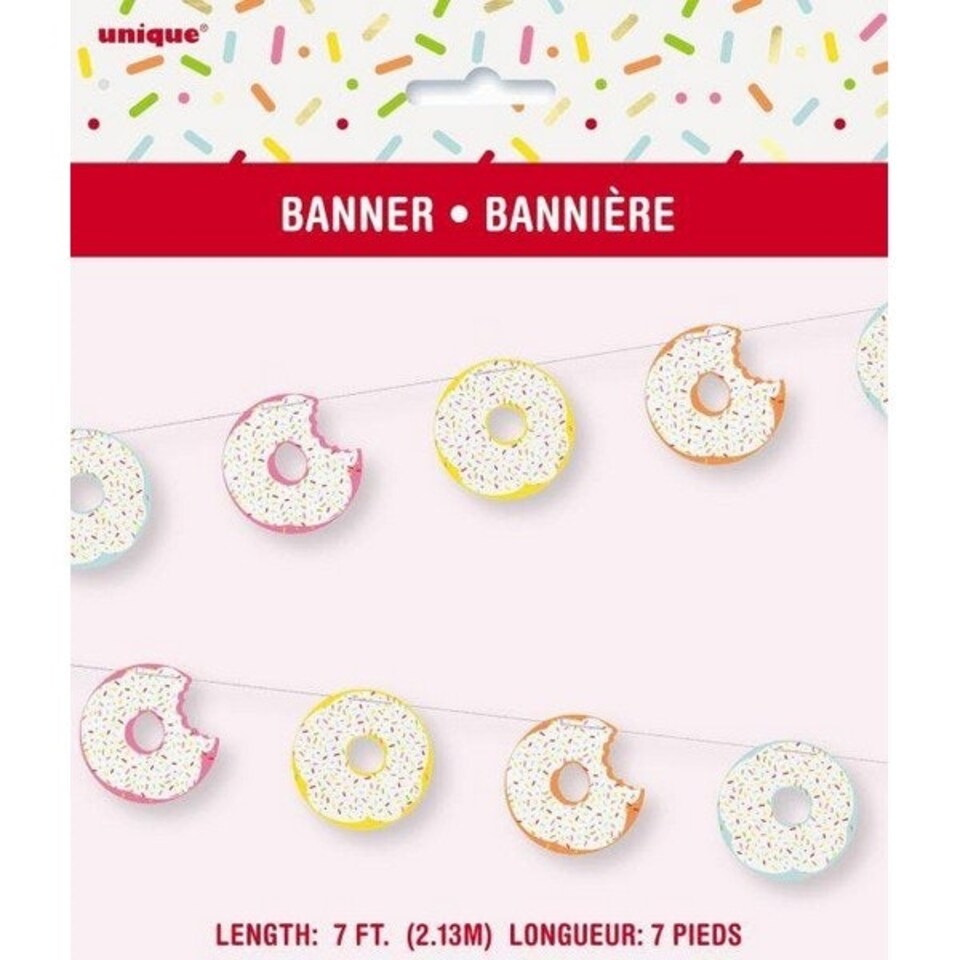Unique Party Donut Garland - Multicoloured - One Size