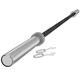 image 1 of SPORTNOW 5cm Weight Lifting Bar, Barbell Bar with Spring Clips, 210cm, 19kg