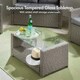 image 3 of VonHaus 4 Seater Rattan Effect Garden Furniture Set
