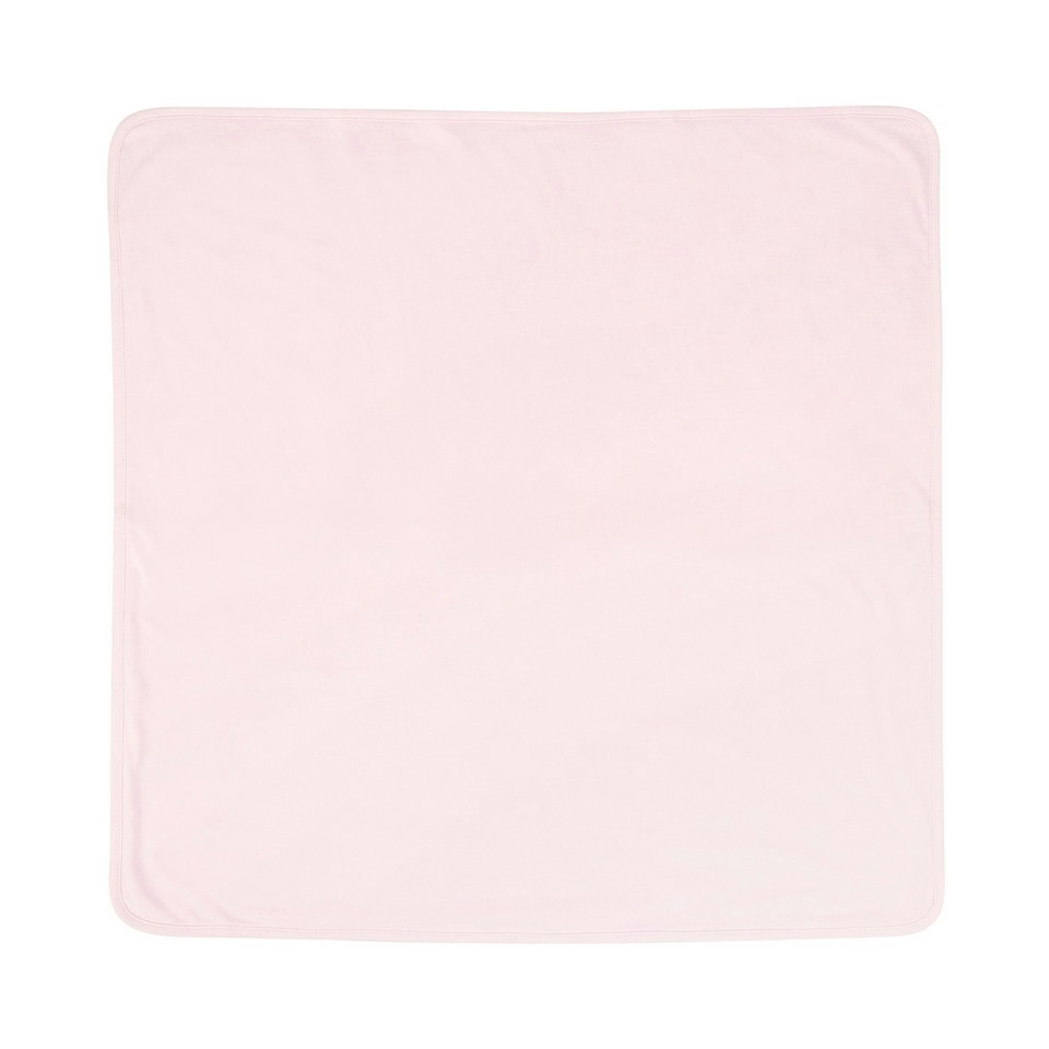 image 1 of Larkwood Plain Blanket - Pale Pink - One Size