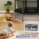 image 8 of HOMCOM 4.6FT Kids Trampoline with Safety Enclosure for Ages 3-10 Years Black