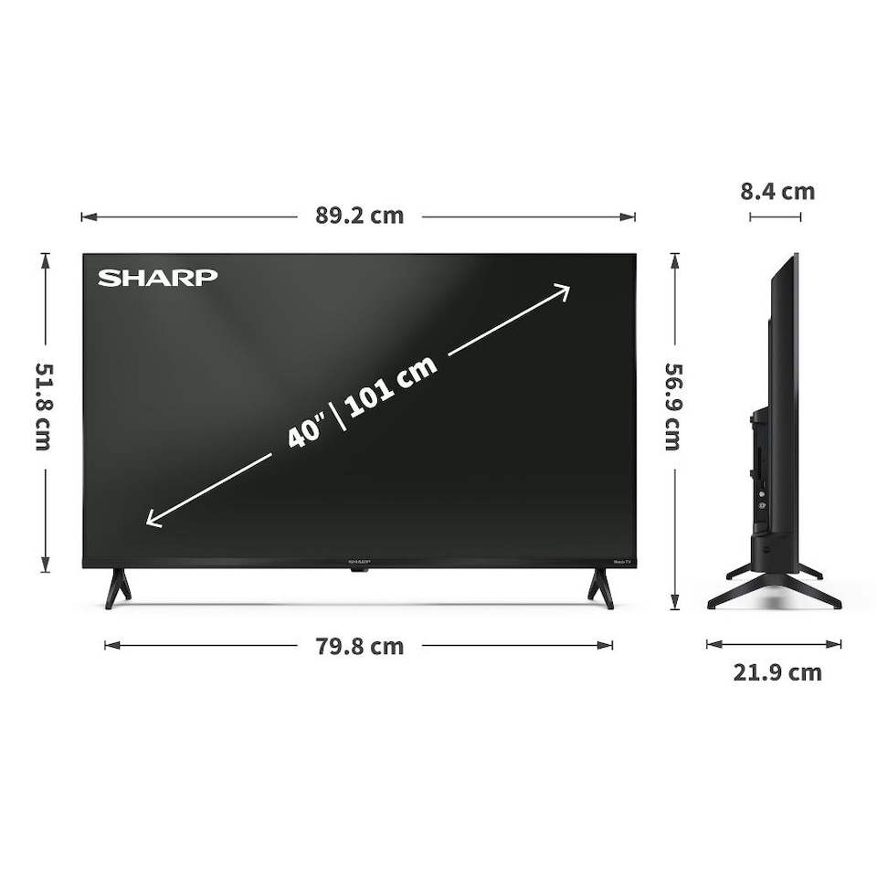 image 1 of SHARP 40HD2225K 40 Inch Full HD Roku Smart TV with Freely
