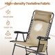 image 6 of Yaheetech 65.5 cm W Foldable Rocking Lounger with Pillow-Beige | Cream | Beige | One Size | 1