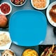 image 2 of 6x Plastic Dinner Plates | Blue | 1