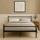 image 1 of King Size Metal Bed Extra Strong Frame Stylish Bedroom Storage Modern Sturdy Design