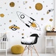 image 1 of Rocket and Stars Wall Stickers