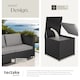image 4 of Garden Furniture Set Siena - for 4 people, with large storage box, thick seat cushions | Black | black/grey | 140 x 75 x 65,50 cm | 1
