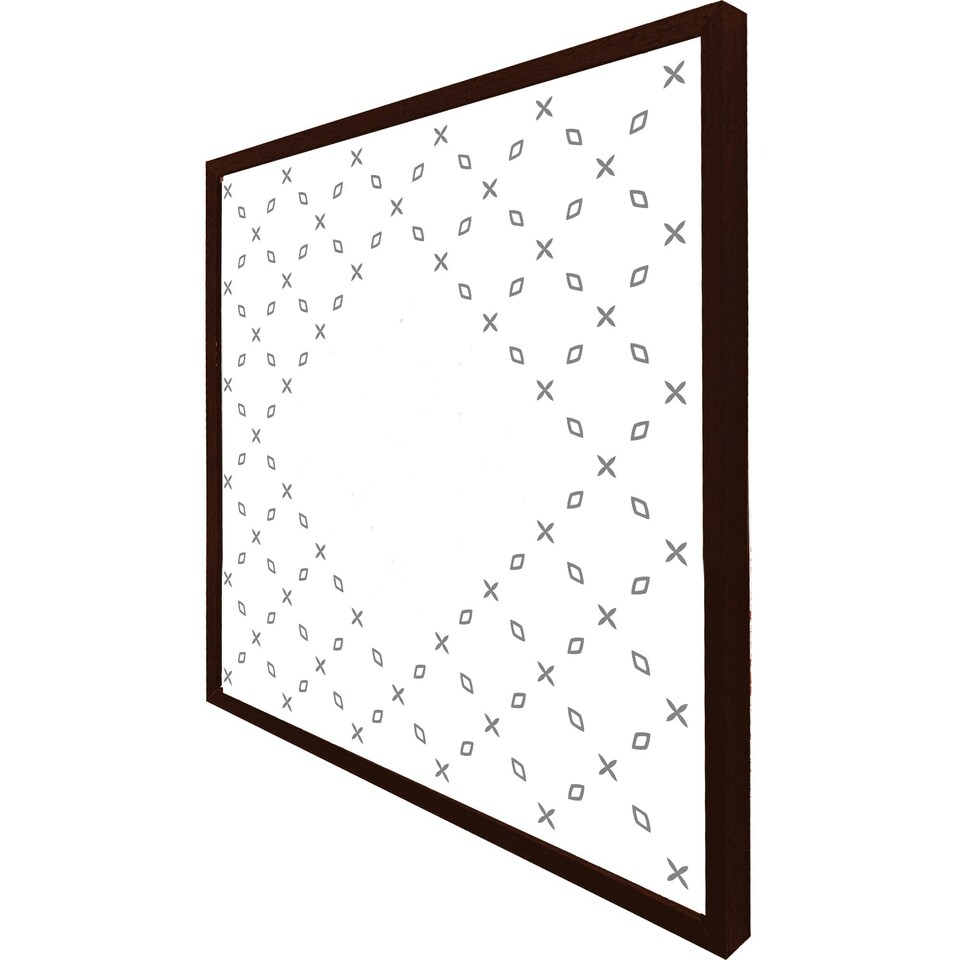 image 1 of Crosses & diamonds (Picture Frame) Brown | L