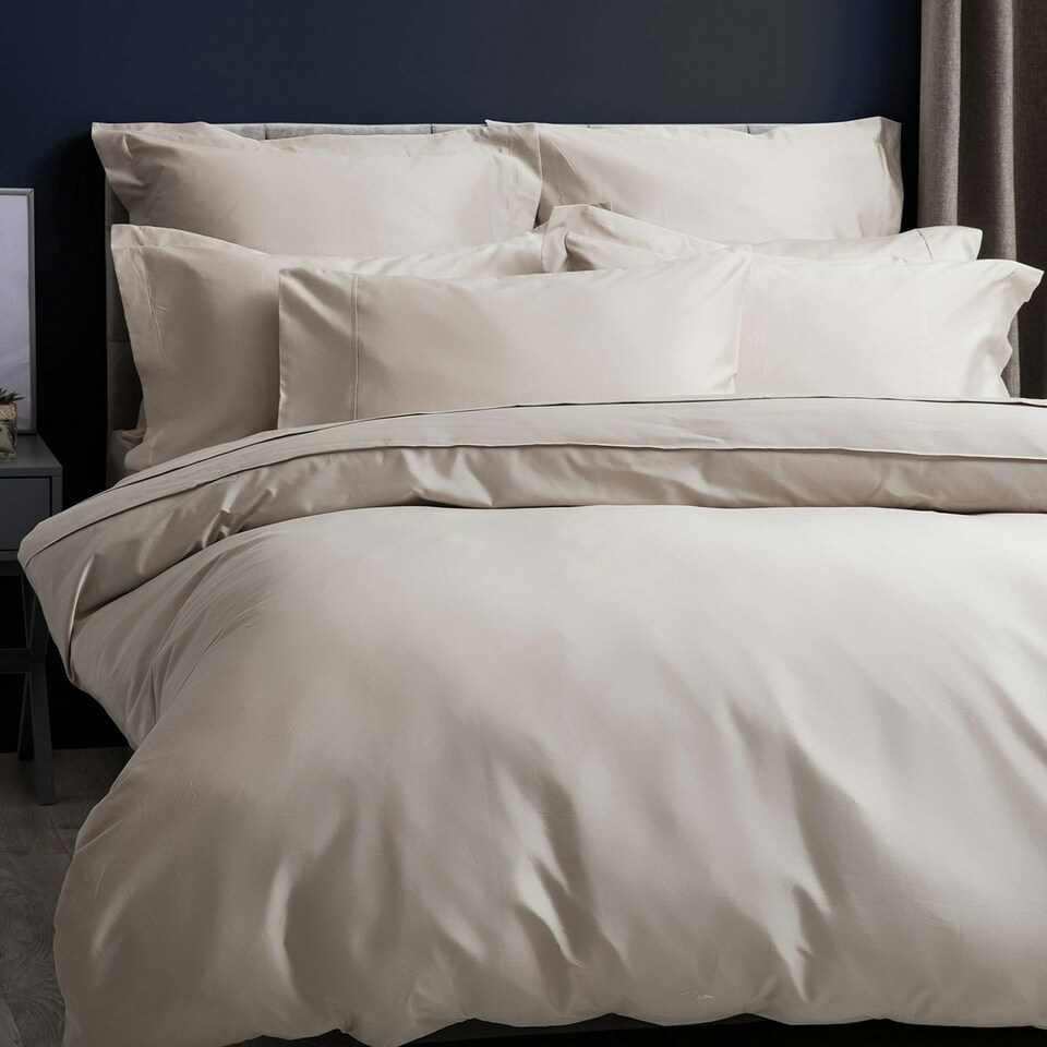 image 1 of Belledorm Pima Cotton 450 Thread Count Duvet Cover - Oyster - Single