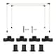 image 1 of Outsunny Pergola Kit with 3-Way Corner Brackets & Post Base for 92mm Lumber