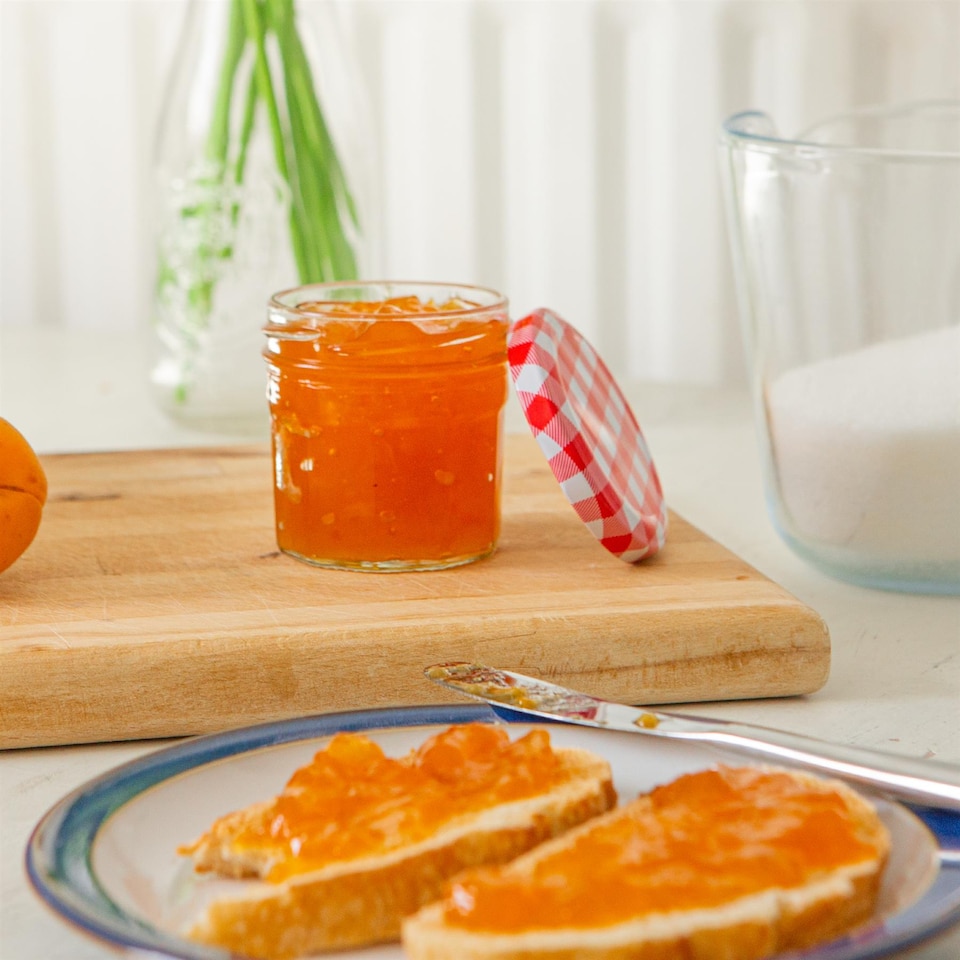 image 1 of Argon Tableware Glass Jam Jars with Lids - 110ml - Pack of 6