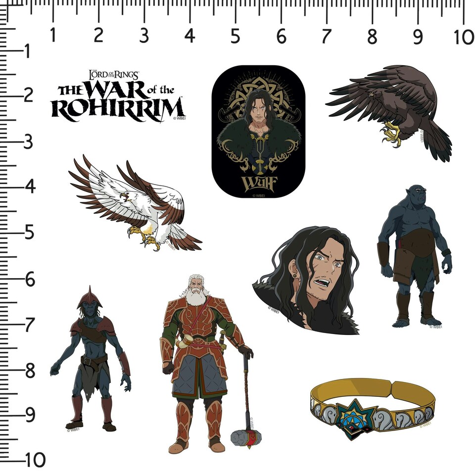 image 1 of Lord Of The Rings The War Of The Rohirrim Stickers (Pack of 100) - Multicoloured - One Size