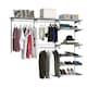 image 1 of COSTWAY Wall Mounted Hanging Storage Organizer Rack Hanging Rod Grey | One Size