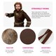 image 2 of Viking Warrior Costume | Brown | XL