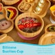 image 3 of Tiny Dining Children's Bamboo Suction Unicorn Plate - Blue Blue