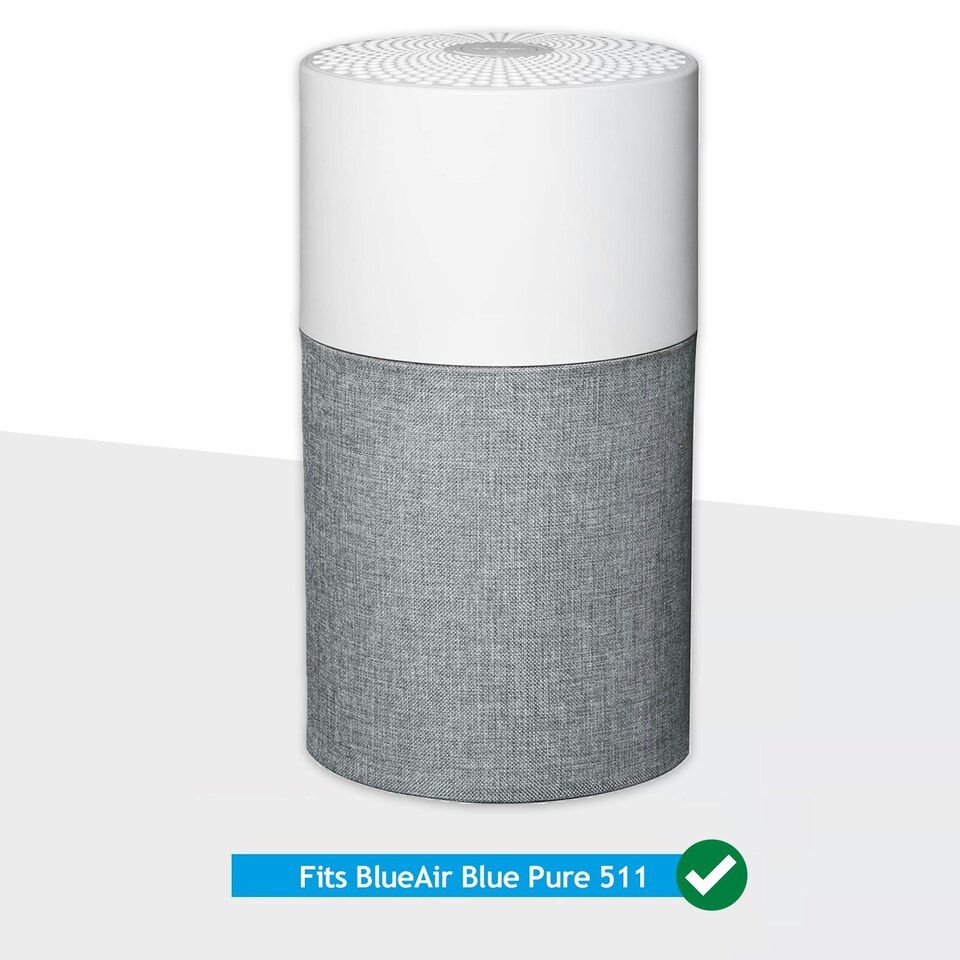 image 1 of SPARES2GO Filter for Blueair Air Purifier Blue Pure 511 HEPASilent Particle HEPA Carbon Sleeve