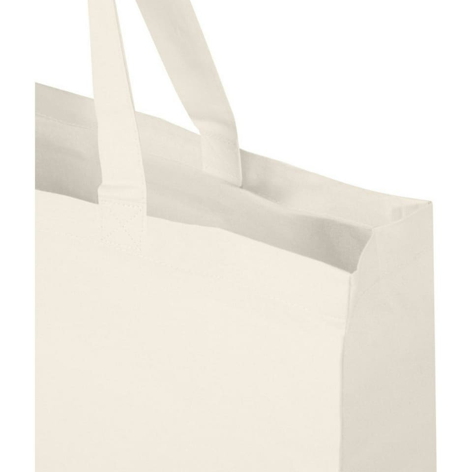 image 1 of Odessa Recycled Cotton Tote Bag - Natural - One Size Cream