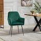 image 2 of Carrara Velvet Dining Chairs - Set of 2 - Green