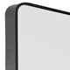 image 6 of The Angulis - Black Aluminium curved Edge Wall Leaner Mirror 68"x33" (174X85CM) Black