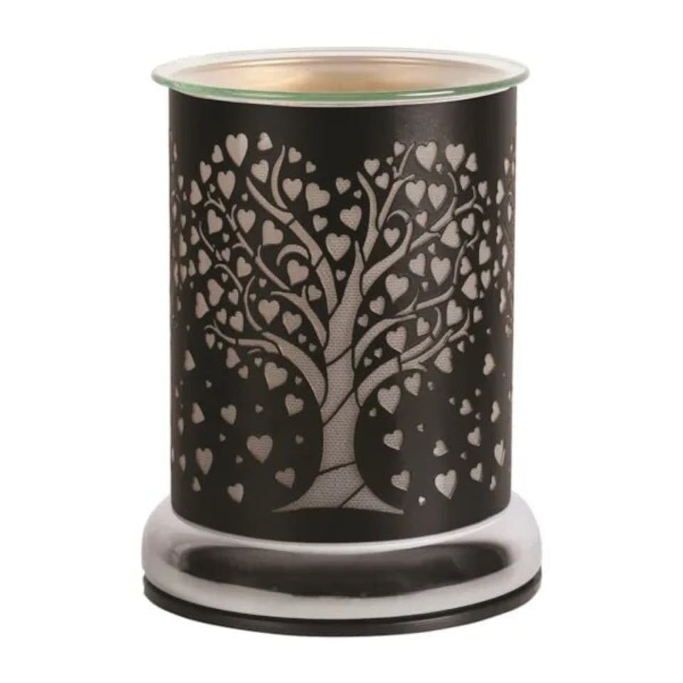 image 1 of Aroma Electric Touch Wax Melter 17cm Black - Heart Tree | Black | 1
