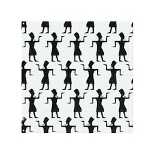 Egyptian Tribal Art Splash Back | White