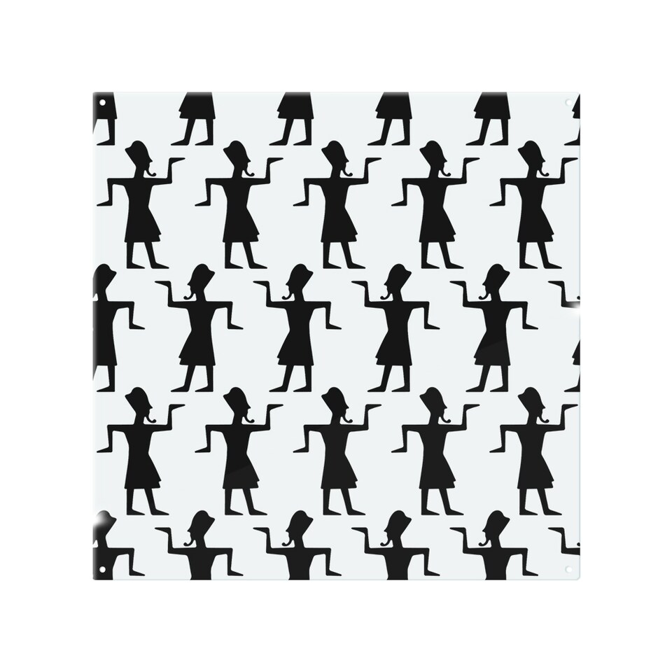 image 1 of Egyptian Tribal Art Splash Back | White