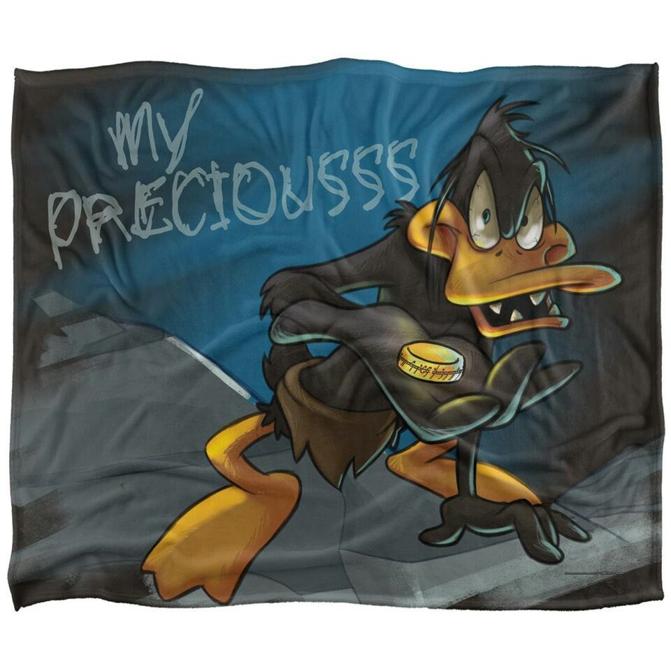 image 1 of Looney Tunes My Precious Daffy Blanket - Multicoloured - One Size