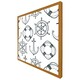 image 5 of Anchor & wheel (Picture Frame) White | XS