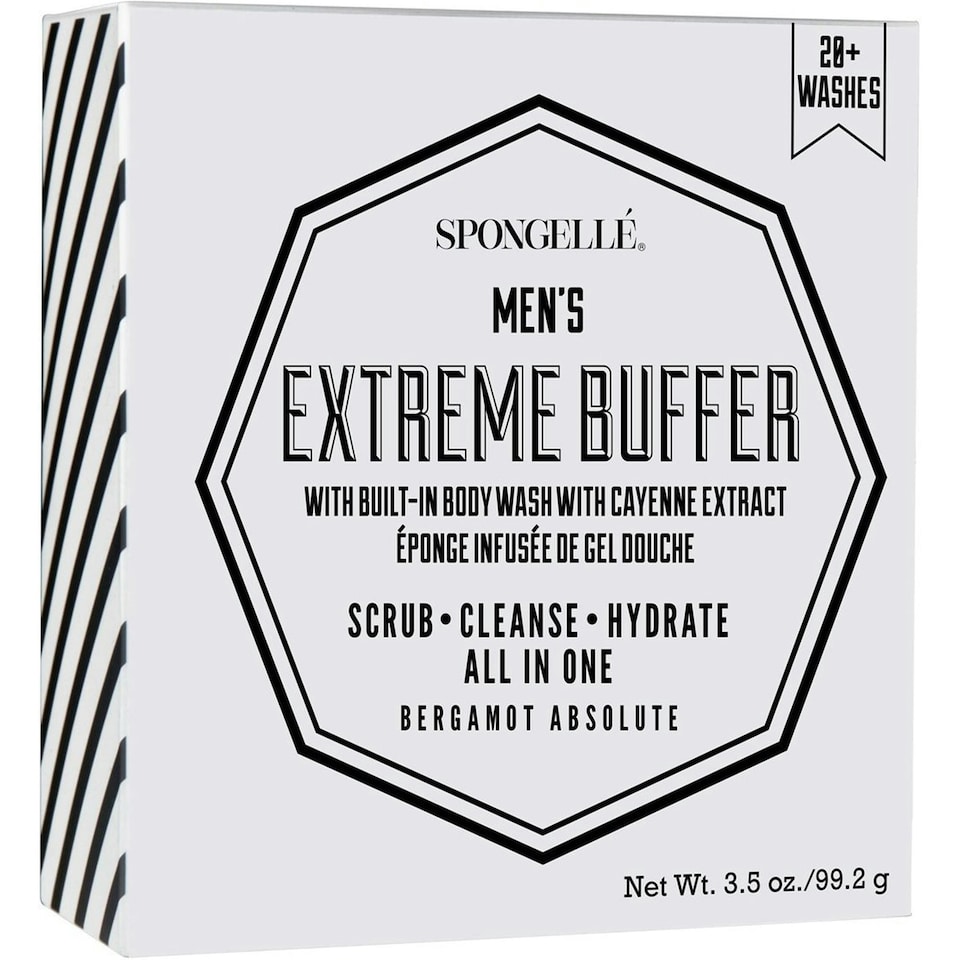 Spongelle Men's Extreme Buffer Bergamot Absolute 99.2g