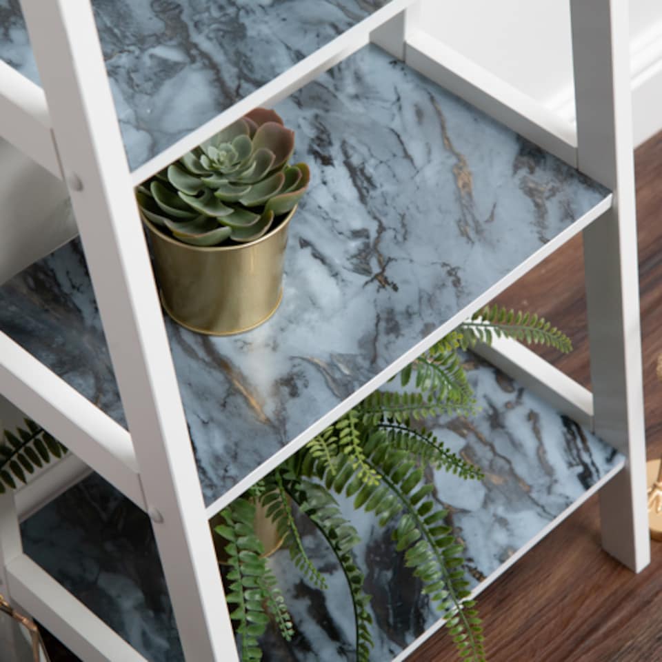 image 1 of Sticky Back Plastic Romeo Gold Marble Effect Kitchen Self-adhesive Vinyl Wrap for Cupboards, Doors and Worktops 67.5cm x 2m - d-c-fix
