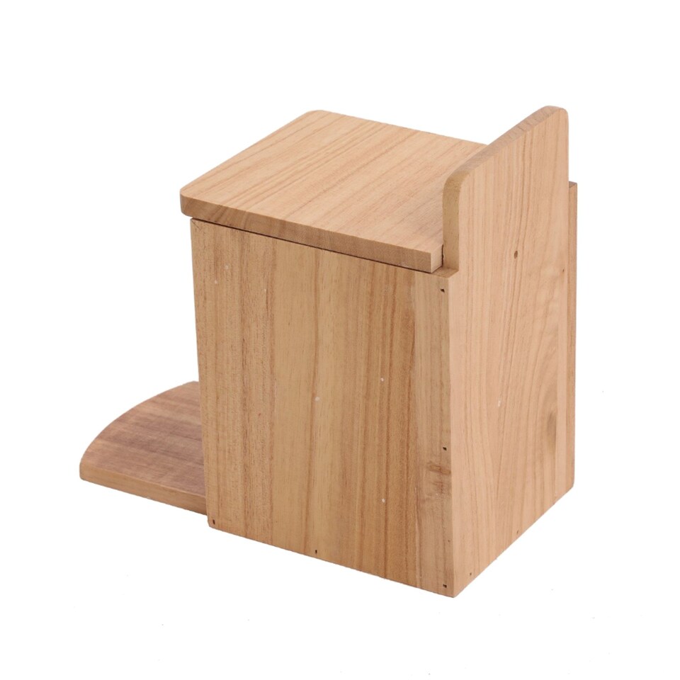 image 1 of Wooden Garden Wildlife Squirrel Feeder Box