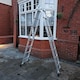 image 3 of 4.6m Large Lightweight Aluminium Folding Multi-position Work Platform Ladder