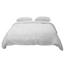 Living and Home 3Pcs Duvet Cover and Pillowcases Bedding Set,Branch Print DesignSmall Double- Grey | Grey | Double