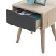 image 3 of Alford 1 Drawer Lamp Table Grey Finish