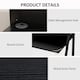 image 6 of HOMCOM Writing Desk Computer Table Home Office PC Laptop Workstation Storage Shelf 84L x 45W cm Black