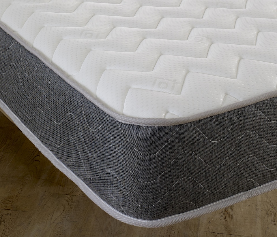 image 1 of WaveFlex Hybrid Mattress - 18cm Deep Breathable Cooltouch+ Sleep Surface | Grey | Double