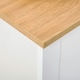 image 7 of HOMCOM 12-Shoe Storage Cabinet 4 Shelves 2 Drawers Tabletop 4 Legs Modern White
