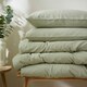 image 3 of Touch Of Linen - Pistachio Green- Duvet Cover Set (Includes 2 Pillowcases - 1 For Single) Green | Pistachio Green | Single