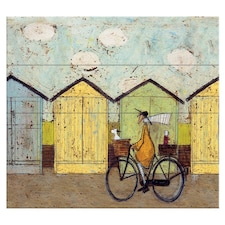 SAM TOFT (OFF FOR A BREAKFAST) 40X59CM - WOOD PANEL