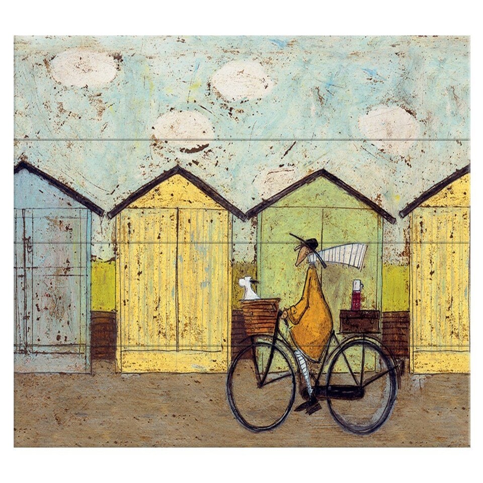 SAM TOFT (OFF FOR A BREAKFAST) 40X59CM - WOOD PANEL
