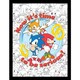 image 1 of Sonic The Hedgehog (It's Time To Be Serious) Framed 30x40cm Print