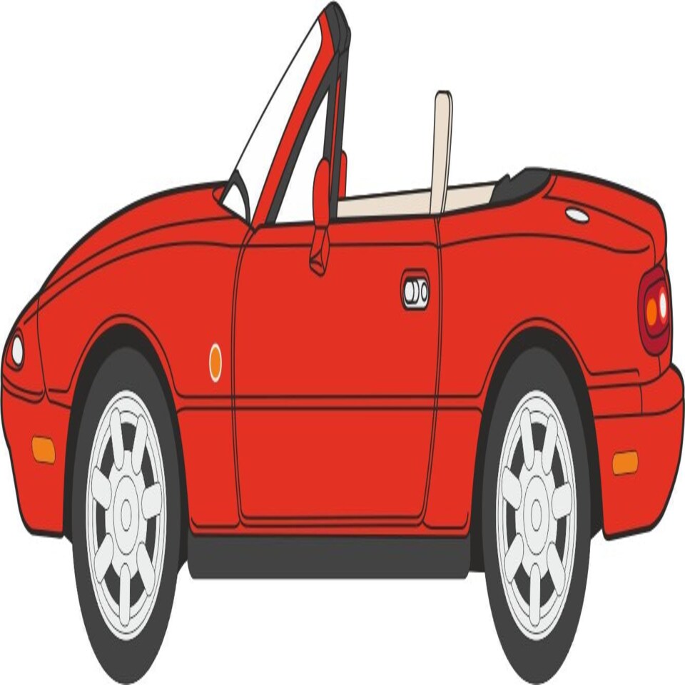 Oxford Diecast Mazda MX5 Mk1 (Open) Classic Red
