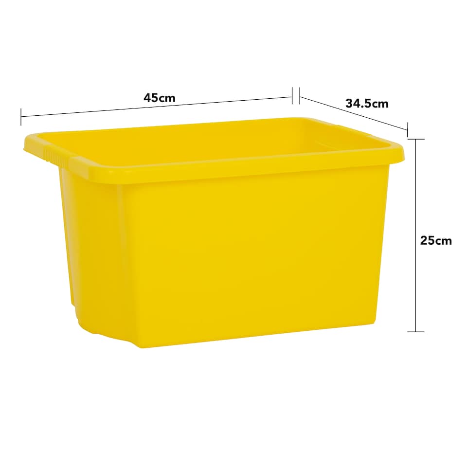 image 1 of Wham Stack & Store 4 x 30L Plastic Storage Boxes | Multi | 4